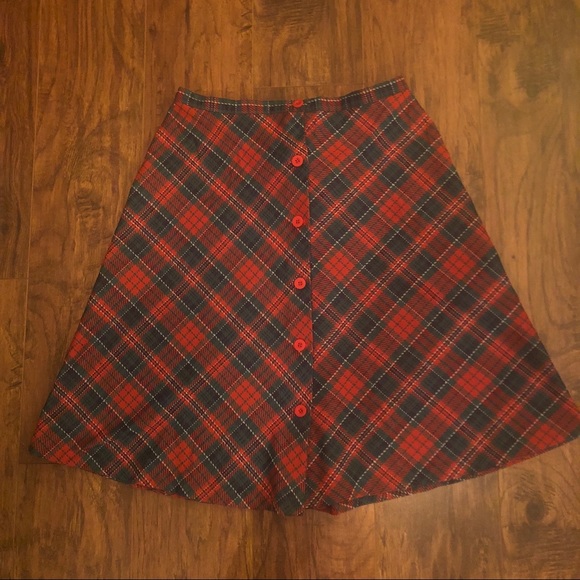 Dresses & Skirts - Plaid A-Line Skirt